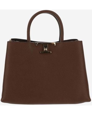 Tod's T Timeless Small Borse - Marrone