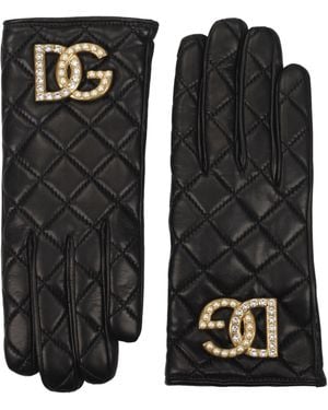 Dolce & Gabbana Dolce&Gabbana Gloves Leather - Black