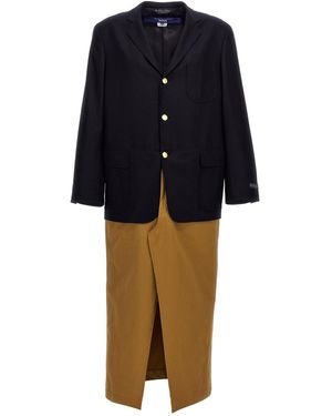 Junya Watanabe Twee Materiële Vacht - Blauw