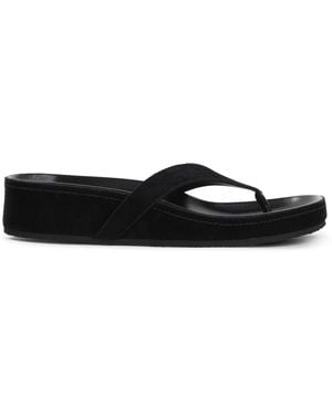 Phoebe Philo Round Flip Flops - Black