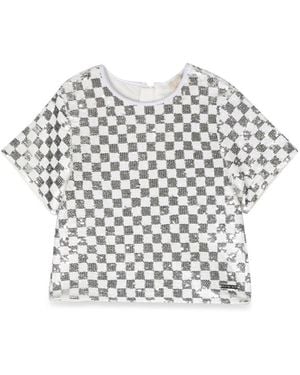 Michael Kors Top Mc Squares - White