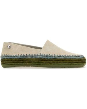 Loewe Paula's Ibiza Chalk Suede Paula S Ibiza Rio Espadrilles - Green