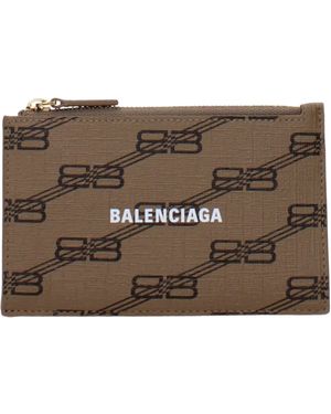 Balenciaga Wallet Leather/Mud - Brown
