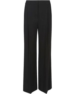 Via Masini 80 Wide-Leg Trousers - Black