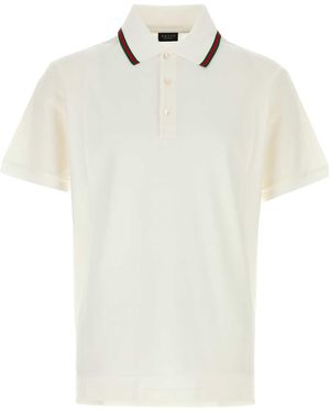 Gucci Piquet Polo Shirt - White