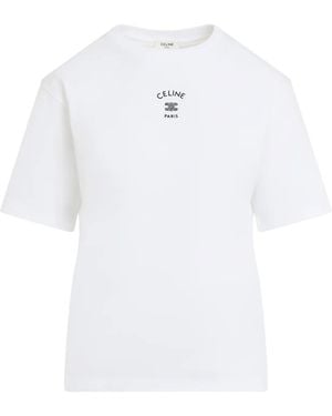 Celine Camiseta holgada - Blanco