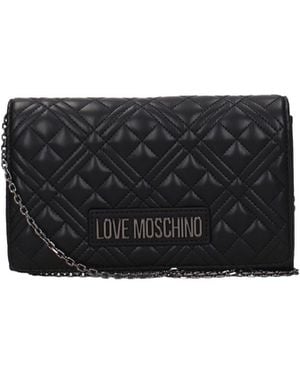 Love Moschino Pochette Damens Polyurethan Schwarz/Schwarz