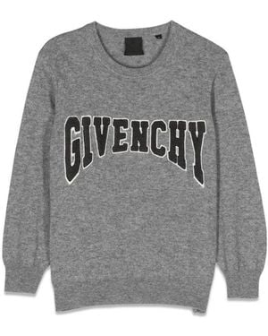 Givenchy Logo Crew Neck Pullover - Grau
