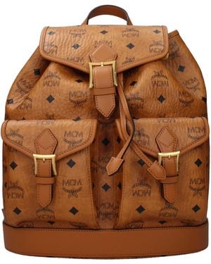 MCM Bags And Pouches/Cognac Fabric - Brown