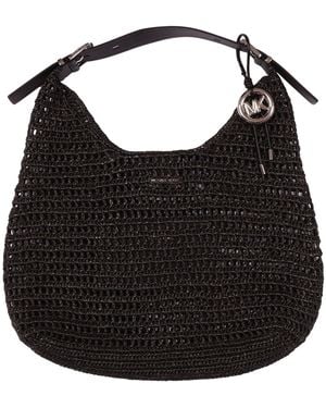 Michael Kors Lg Hobo Shldr - Negro