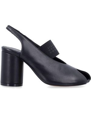 MM6 by Maison Margiela Open-Toe Slingback Sandals - Blue