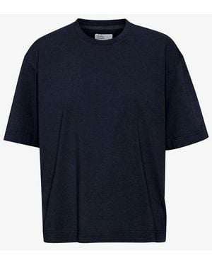COLORFUL STANDARD Camiseta orgánica de gran tamaño estándar de mujeres - Azul