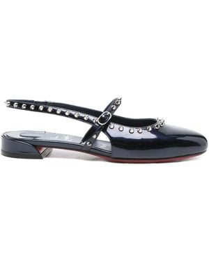 Christian Louboutin Sweetie Jane Leather Ballets - Blue
