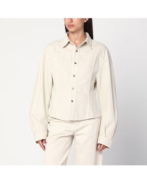 Haikure Ecru Denim Shirt - Natural