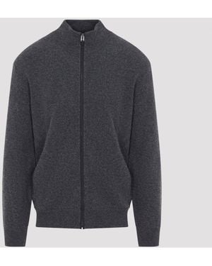Canali Full Zip Cardigan - Blue