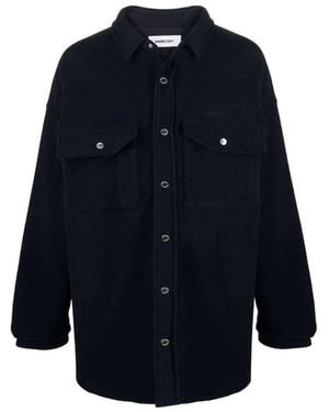Ambush Hemdjacke aus Wolle - Blau