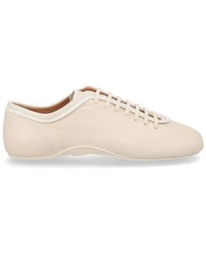 Dries Van Noten Leather Low-Top Sneaker - Natural