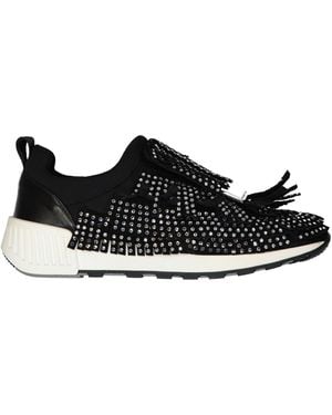 Sergio Rossi Schwarze kristall sneakers aw23