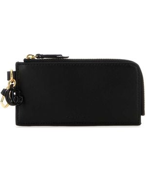 Gucci Leather Card Holder - Black