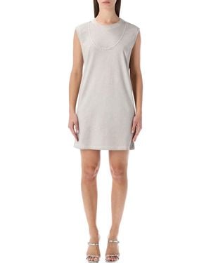 DIESEL D-Emb Faded Cotton Dress - White