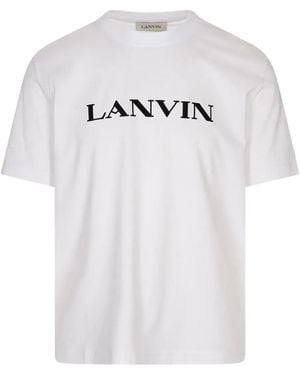 Lanvin Cotton T Shirt With Logo - White