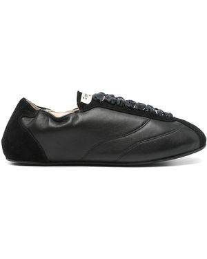 Repetto Silk Tennis Sneakers - Black