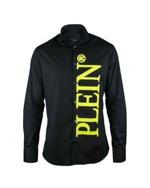 Philipp Plein Tailored Cotton Shirt - Black