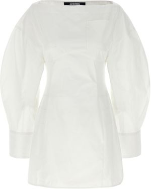 Jacquemus 'La Robe Chemise Casaco' Kleid - Weiß