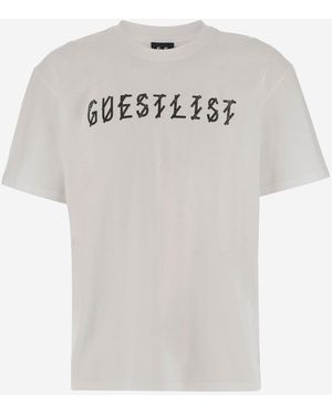 44 Label Group 44 Labelgruppe Baumwoll -T -Shirt mit Druck - Weiß