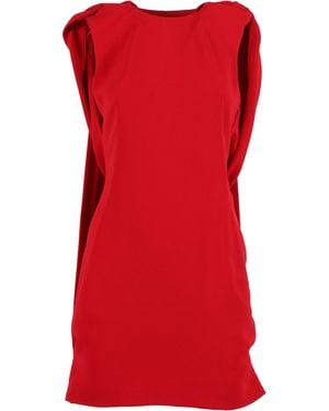 Alberta Ferretti Sleek Form-Fitting Dress With Minimalist Design - Red