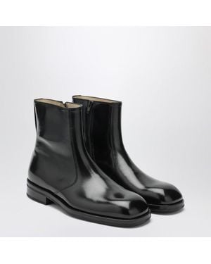 Lemaire Leather Ankle Boots - Black