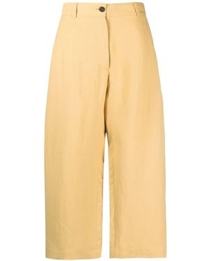 Studio Nicholson High-Waisted Wide-Leg Pants - Yellow
