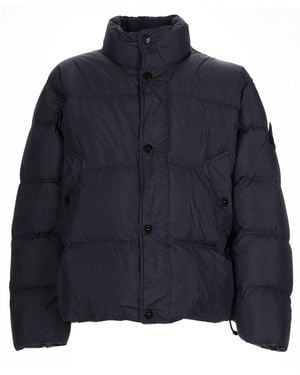 Stone Island Bomber Puffer Jacket Polyamide - Blue