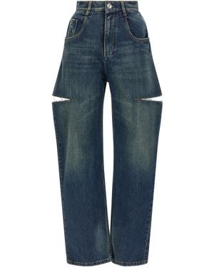 Maison Margiela Cut-Out Jeans - Blau