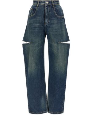 Maison Margiela Cut-Out Jeans - Blue