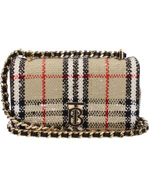Burberry Schoudertassen Lola Vrouw Stoffen Beige - Meerkleurig