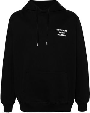 Drole de Monsieur Le Hoodie Slogan - Black