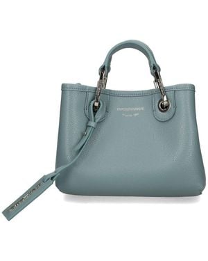 Emporio Armani Myea Xsmall Shopping Bag - Blue