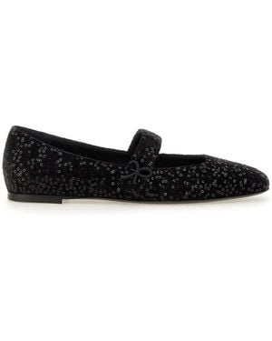 Roberto Festa Ballerina With Rhinestones - Black