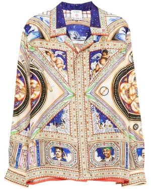 CASABLANCA Camisa Estampada - Azul