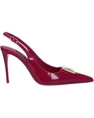 Dolce & Gabbana Sandals Cg0680a10378i484 Vrouwenleer Paars/cyclamen