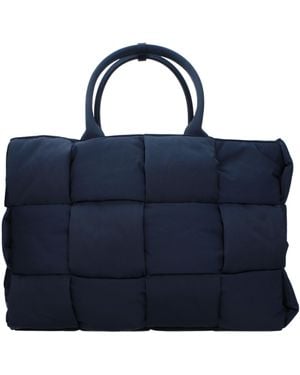 Bottega Veneta Hand Sacs Arc Man Recycle Recycle Nylon Blue / Abyss - Bleu