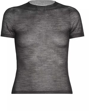 Acne Studios Sheer Breat T -shirt - Grijs