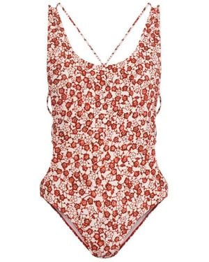 Isabel Marant Tenisia Badpak Met Bloemenprint - Rood
