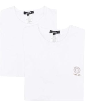 Versace Set Of 2 Printed T Shirts - White