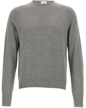 Ma'ry'ya Cashmere Baumwollpullover - Grau