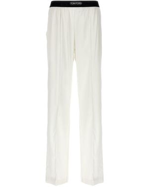 Tom Ford Satinhose - Weiß