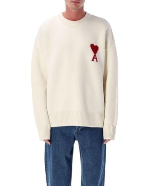 Ami Paris Pullover beige - Weiß