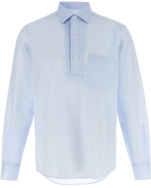 ZEGNA 3 -knoppen Shirt - Blauw