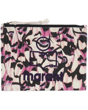 Isabel Marant Netia Pink Baumwolle Pochette - Weiß